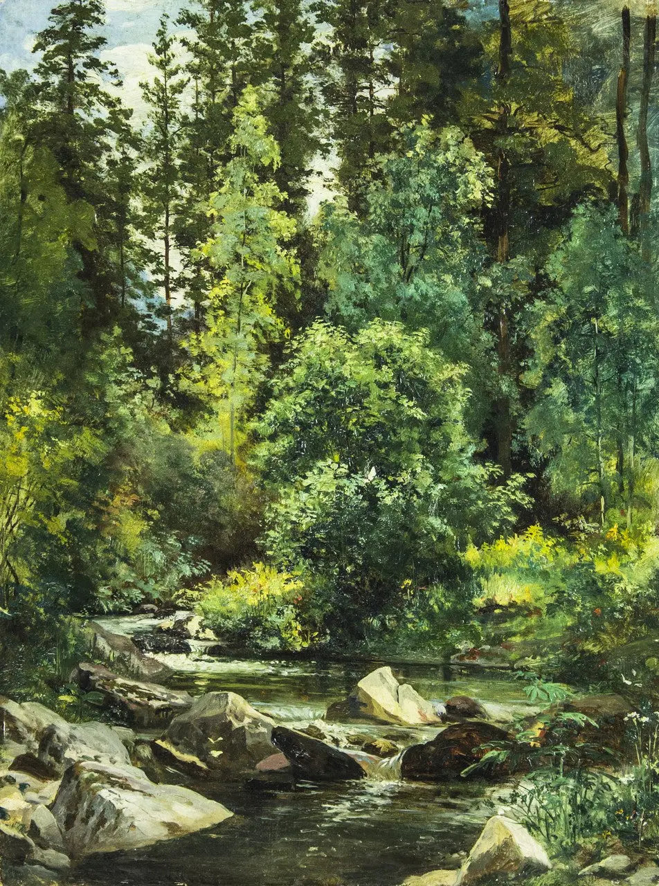 Rivière forestière - Ivan Chichkine - Alpha Reproduction