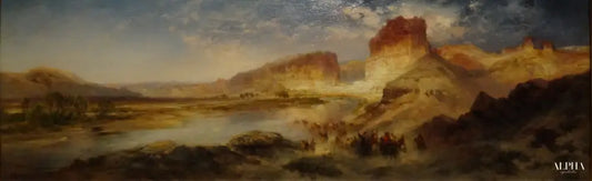 Rivière verte, Wyoming - Thomas Moran - Reproductions de tableaux et peintures haut de gamme