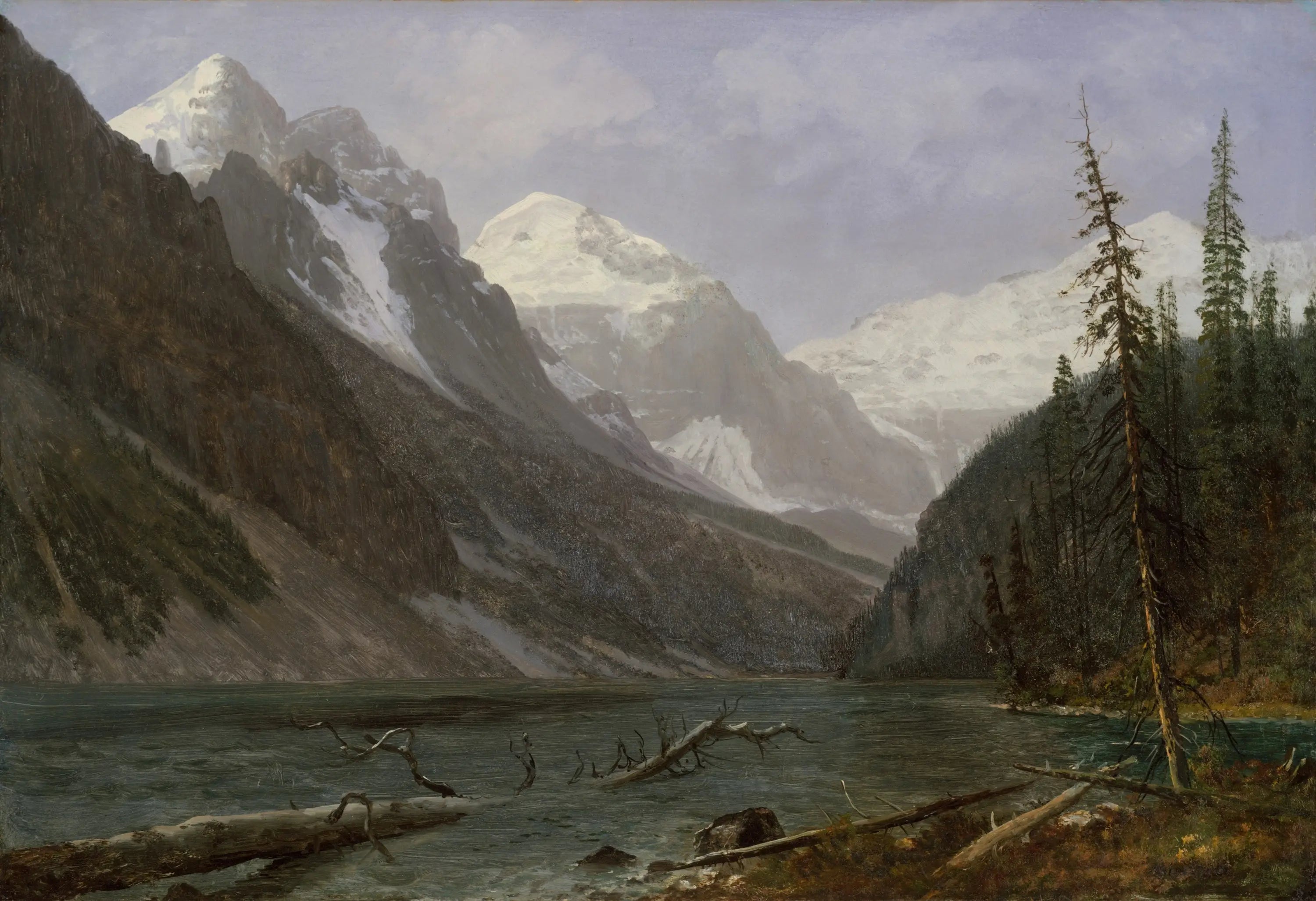 Rocheuses canadiennes (Lac Louise) - Albert Bierstadt - Alpha Reproduction