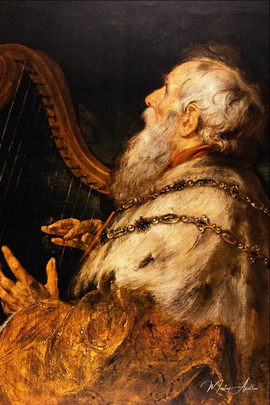 Roi David, l'harpe sans peine - Peter Paul Rubens - Reproductions de tableaux et peintures haut de gamme