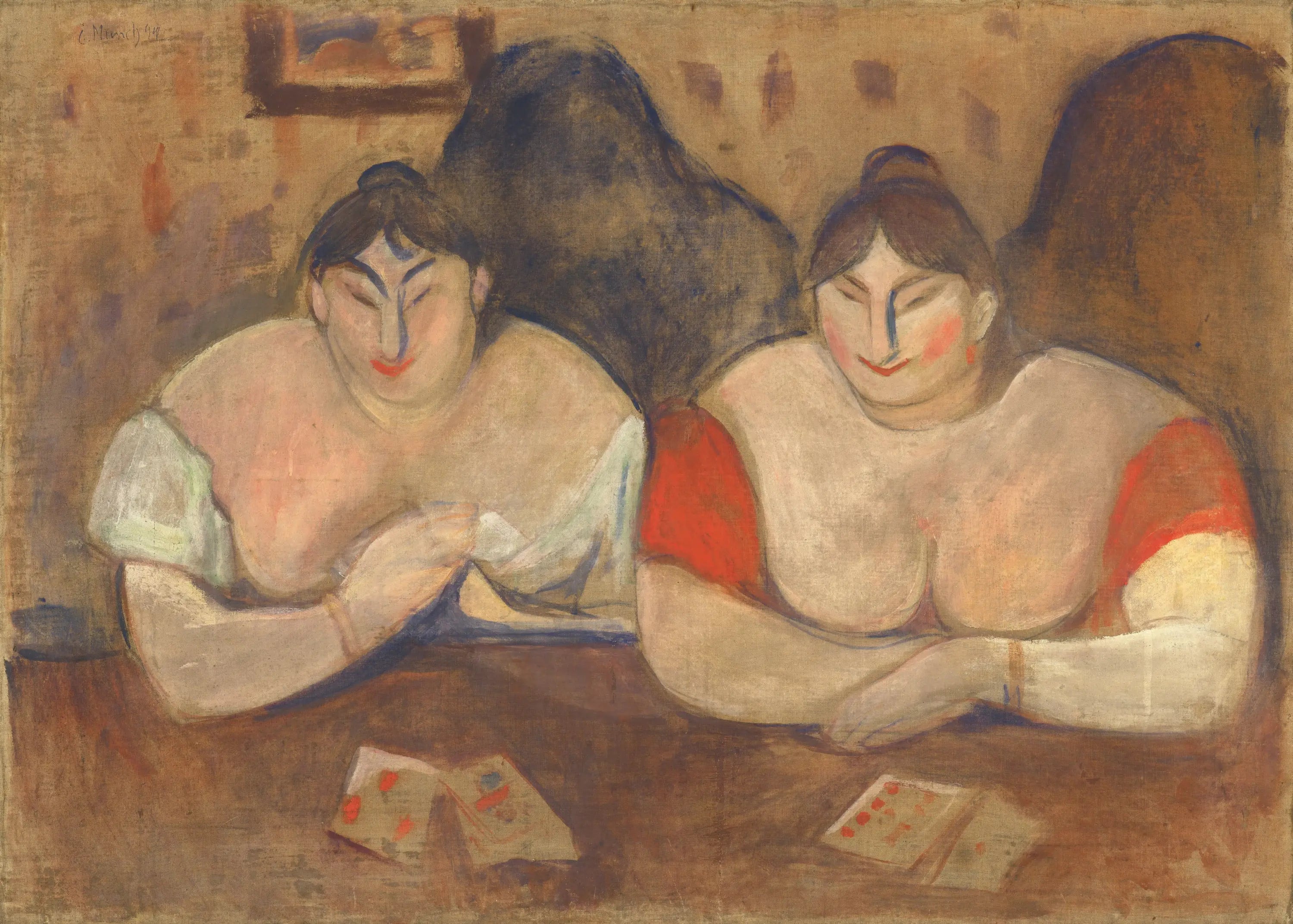 Reproduction du tableau « Rosa et Amélie - Edvard Munch » par Alpha Reproduction en peinture à l’huile