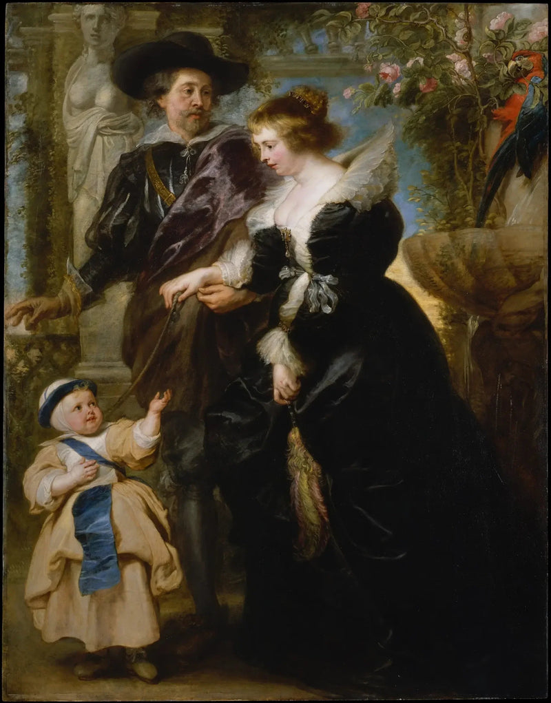 روبنز، زوجته هيلين فورمنت (1614-1673) وأحد أطفالهم - بيتر بول روبنز