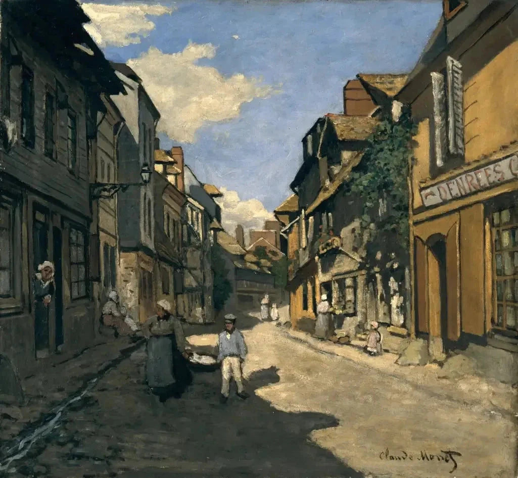La Rue de la Bavolle à Honfleur W34 par Claude Monet, 1864, Kunsthalle Mannheim