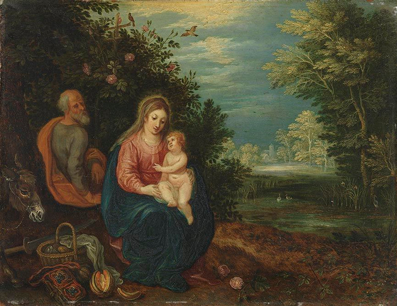 Ruhe auf der Flucht nach Ägypten - Jan Brueghel l’Ancien