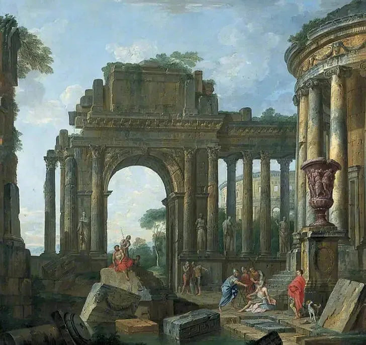 أطلال رومانية - Giovanni Paolo Panini