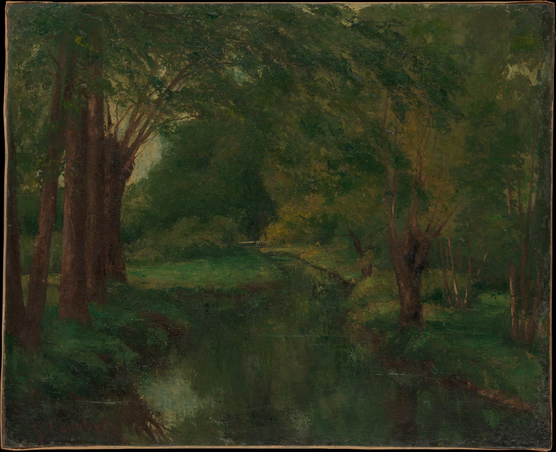 Un ruisseau dans une clairière - Gustave Courbet