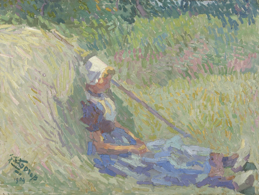 Rustende boerin - Jan Toorop