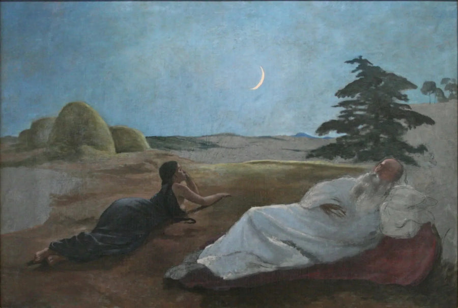 Ruth et Booz - Frédéric Bazille image 1 copie peinte à la main à l’huile