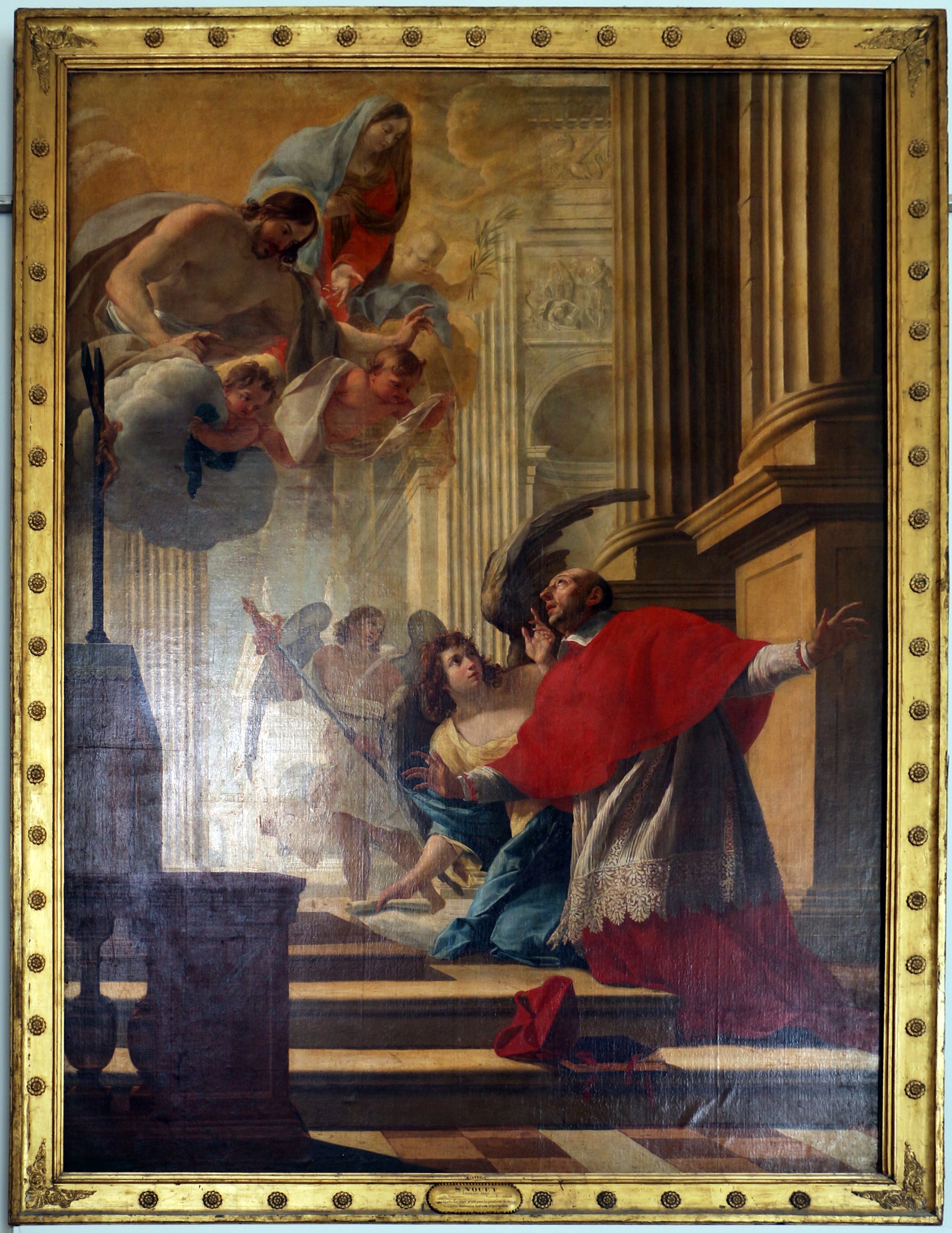 Saint Charles Borromée priant pour les pestiférés de Milan - Simon Vouet - Alpha Reproduction