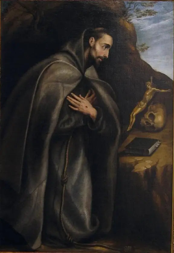 Saint François agenouillé en méditation - El Greco - Alpha Reproduction