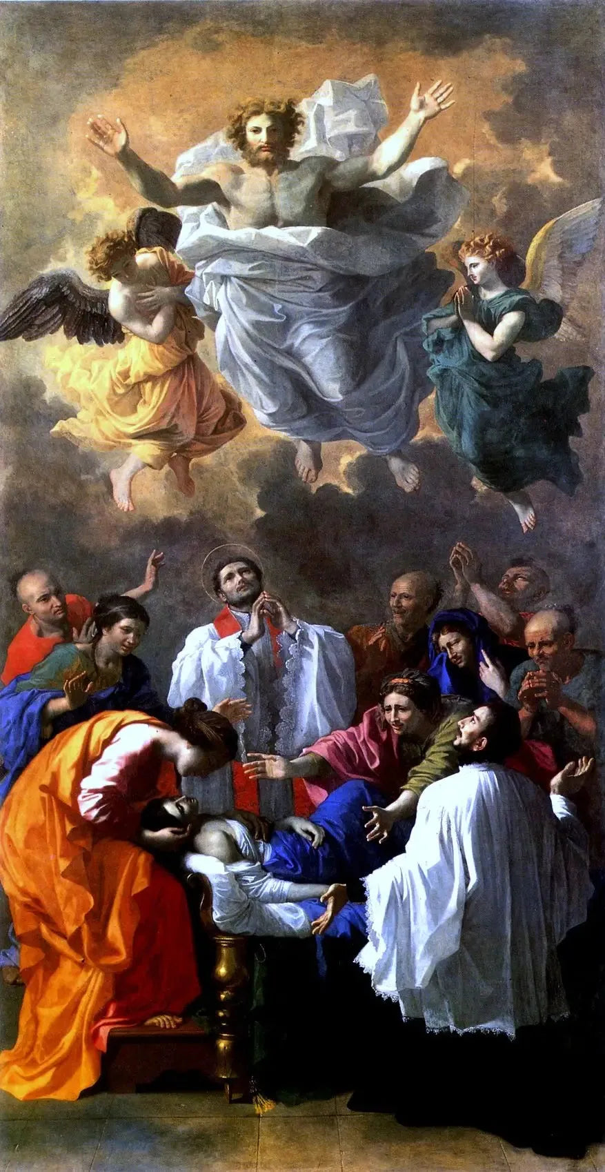 Saint François-Xavier rappelant à la vie la fille d'un habitant de Cangoxima, au Japon - Nicolas Poussin image 1 reproduction réalisée par Alpha Reproduction