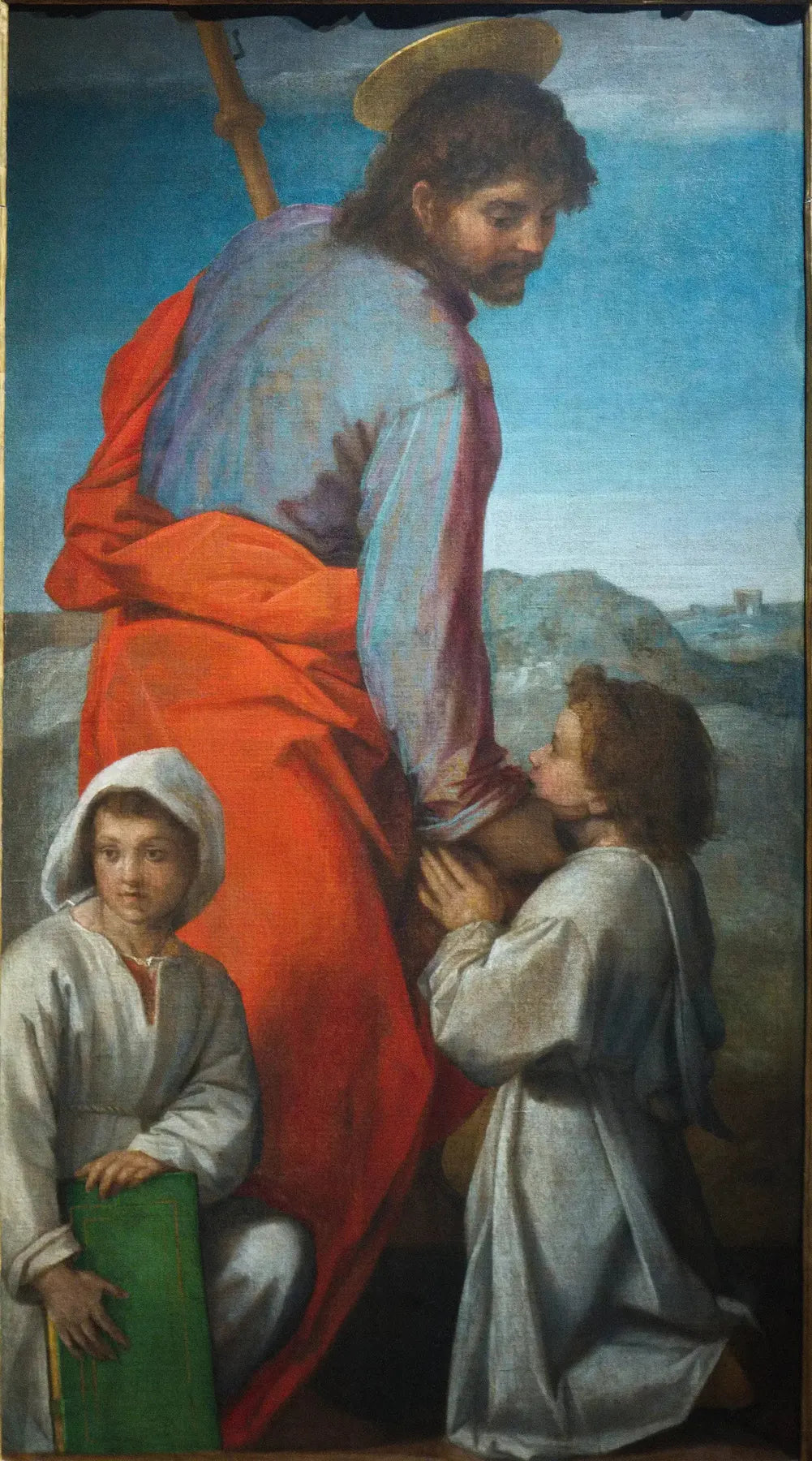 Saint Jacques avec deux enfants - Andrea del Sarto image 1 copie de tableau peinte à la main