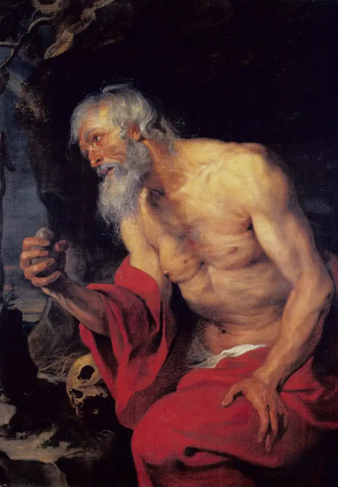 Saint Jérôme en pénitence - Antoine van Dyck image 1 copie de tableau peinte à la main