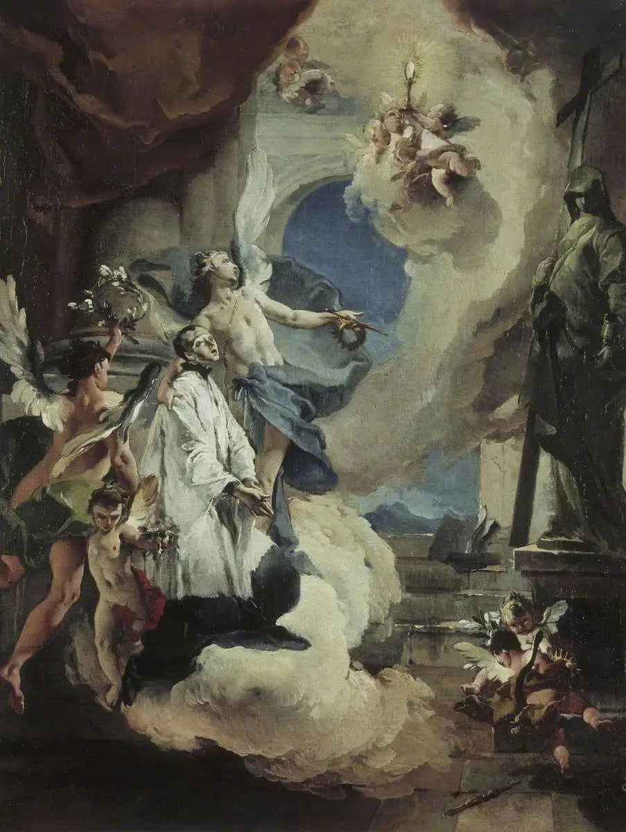 Saint Louis de Gonzague en gloire - Giovanni Battista Tiepolo - Alpha Reproduction
