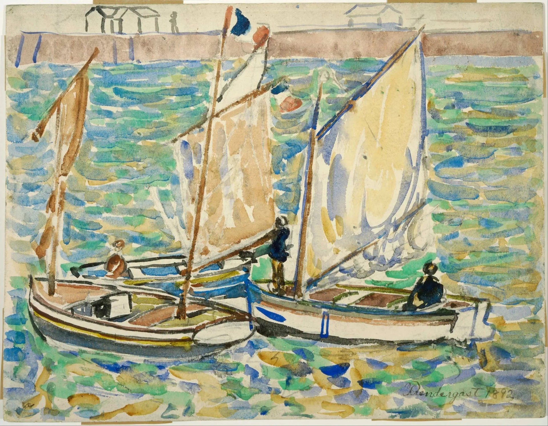 Saint-Malo - Maurice Prendergast image 1 tableau peint à l’huile sur toile
