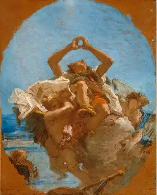 Saint Roch porté au ciel par les anges - Giovanni Battista Tiepolo image 1 copie peinte à la main à l’huile