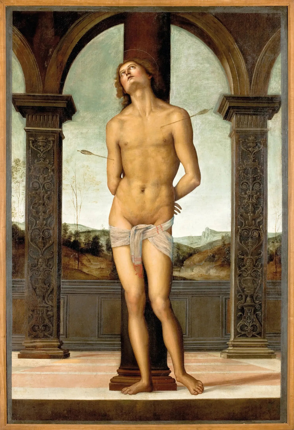 Saint Sébastien - Pietro Perugino image 1 reproduction réalisée par Alpha Reproduction