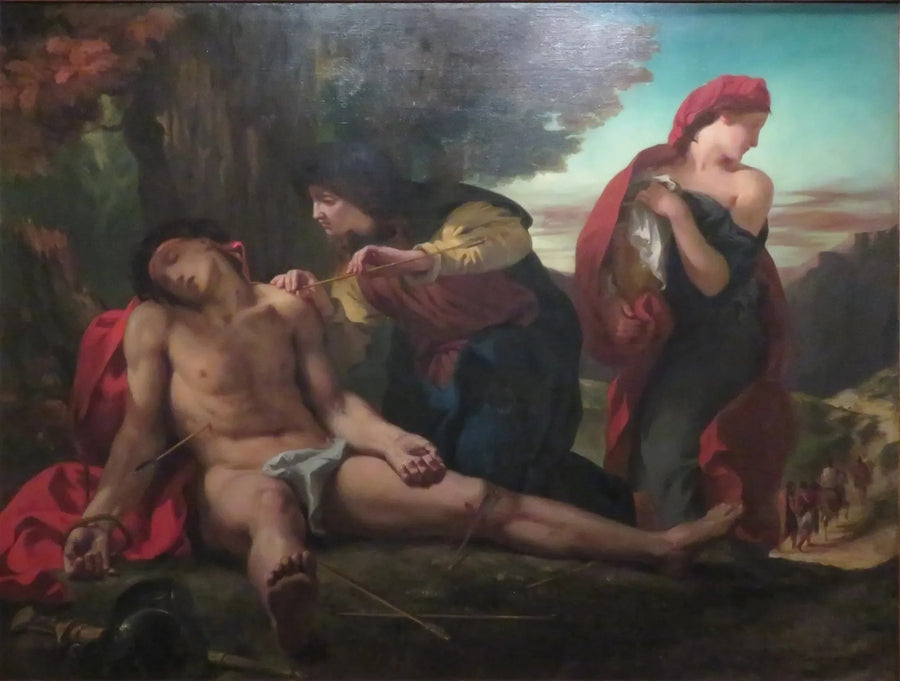 القديس سباستيان الذي أنقذته النساء القديسات - يوجين ديلاكروا
