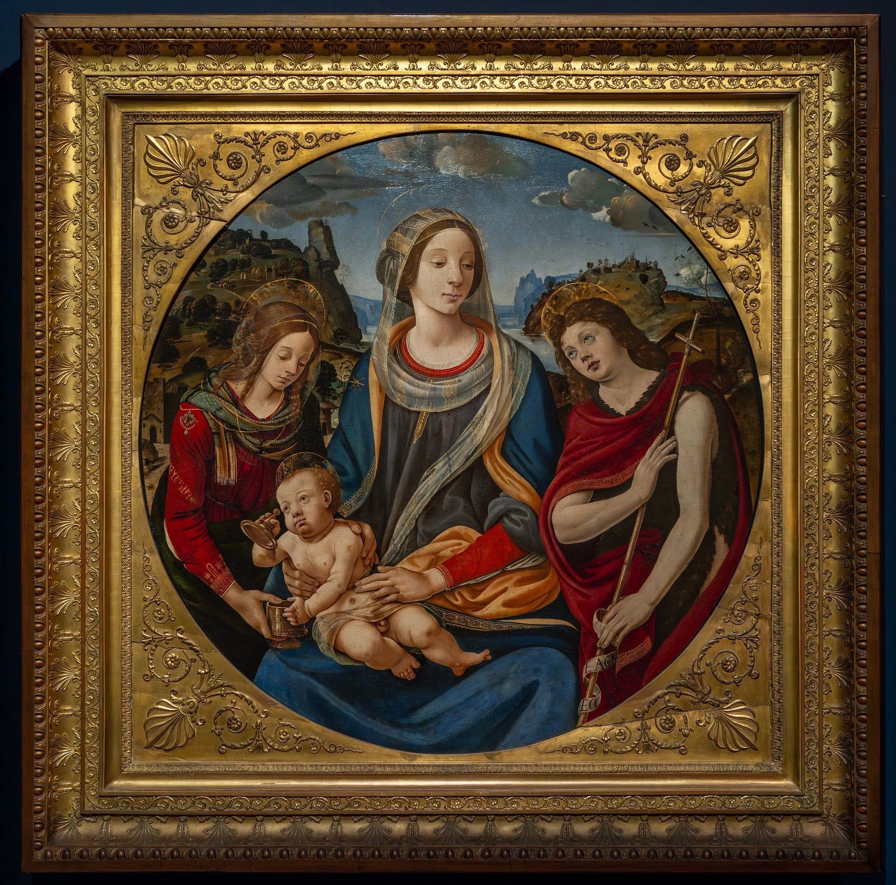 Sainte conversation - Piero di Cosimo image 1 reproduction artisanale de tableau