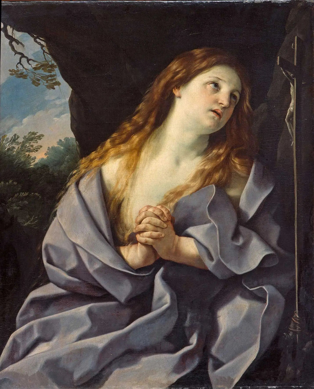 Sainte Madeleine en prière - Guido Reni image 1 copie de tableau peinte à la main