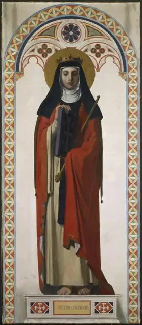 Sainte Radegonde de Poitiers - Jean-Auguste-Dominique Ingres image 1 tableau peint à l’huile sur toile