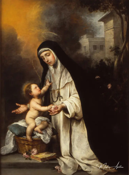 Sainte Rose de Lima - Bartolomé Esteban Murillo - Reproductions de tableaux et peintures haut de gamme