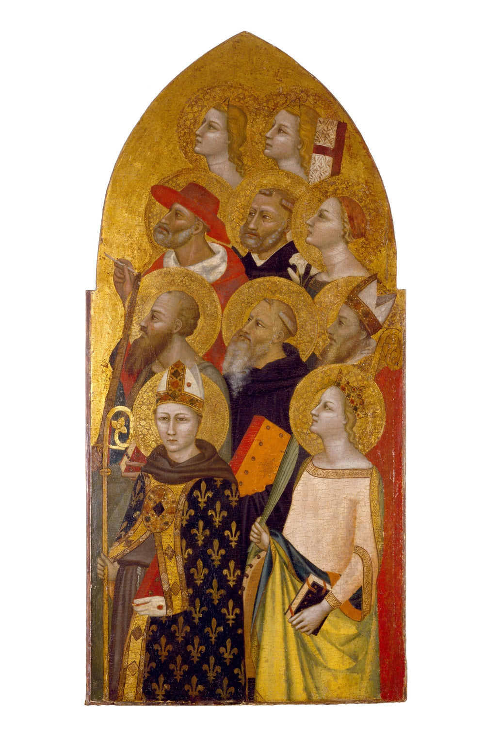 Saints et anges - Allegretto Nuzi image 1 copie peinte à la main à l’huile