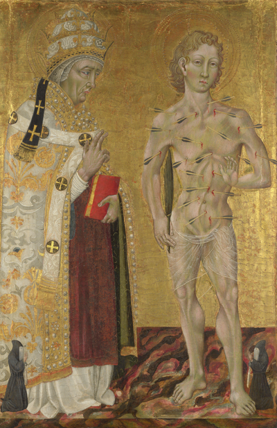 Saints Fabien et Sébastien - Giovanni di Paolo - Alpha Reproduction