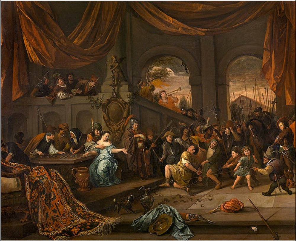 Samson moqué par les Philistins - Jan Steen