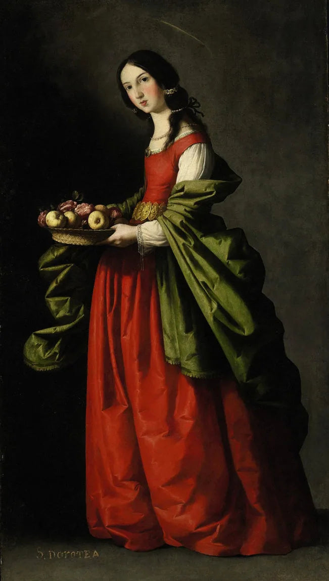 Sankt Dorotea - Francisco de Zurbarán image 1 copie de tableau peinte à la main