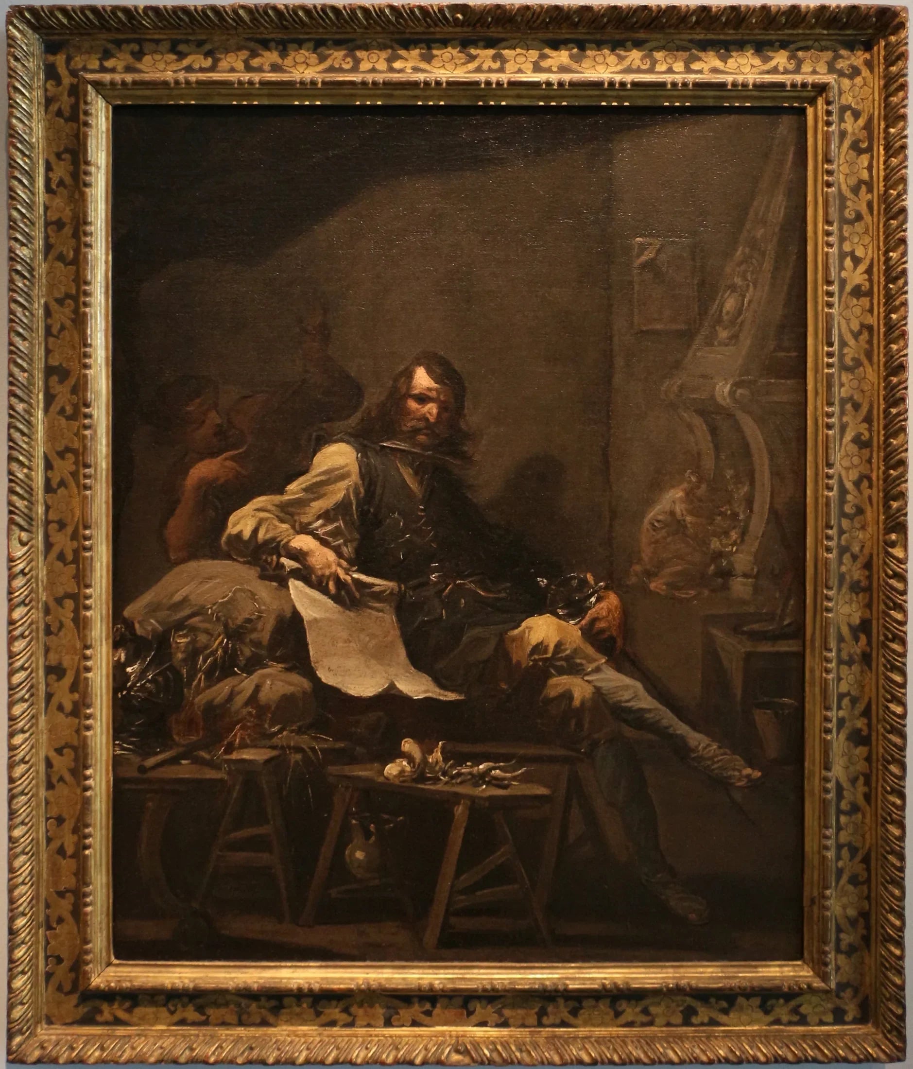 satiro su un nobiluomo in miseria - Alessandro Magnasco image 2 copie peinte à la main à l’huile