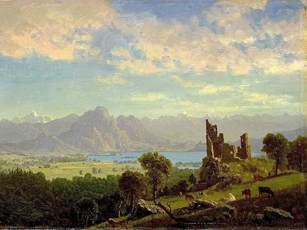 Scène au Tyrol - Albert Bierstadt - Alpha Reproduction
