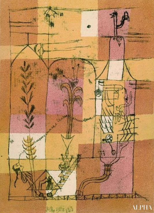 Scène Hoffmannesque, 1921 - Paul Klee - Reproductions de tableaux et peintures haut de gamme