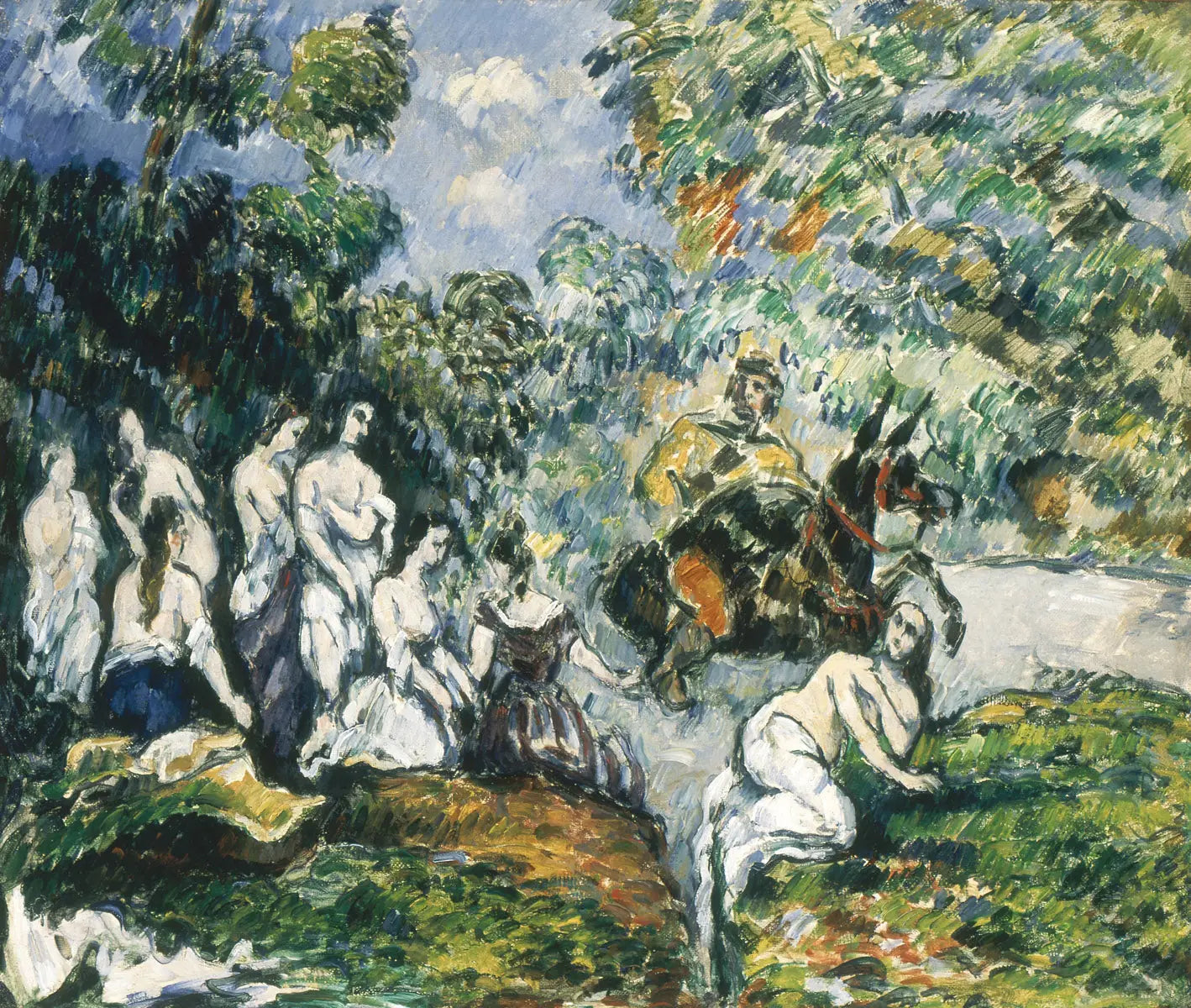 Reproduction du tableau « Scène légendaire - Paul Cézanne » par Alpha Reproduction en peinture à l’huile