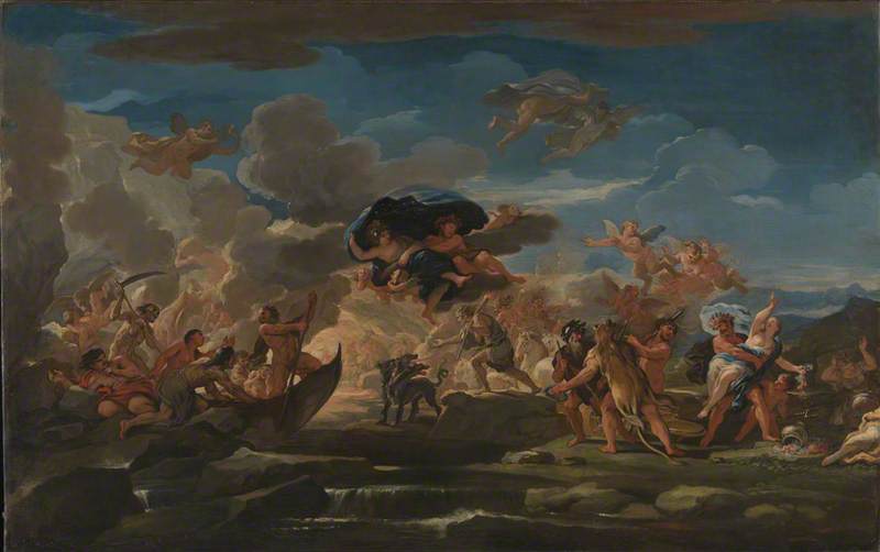 Scène mythologique du viol de Proserpine - Luca Giordano - Alpha Reproduction
