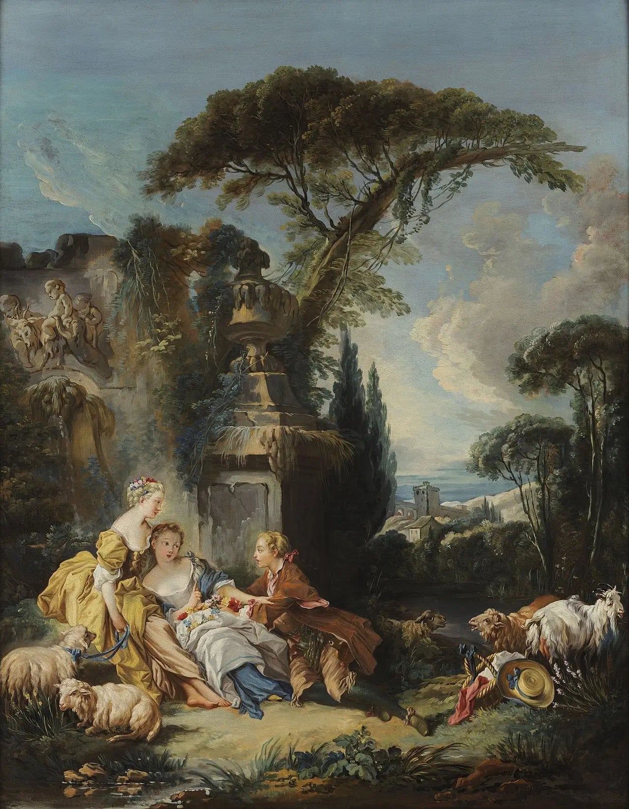 Scène pastorale - François Boucher - Alpha Reproduction
