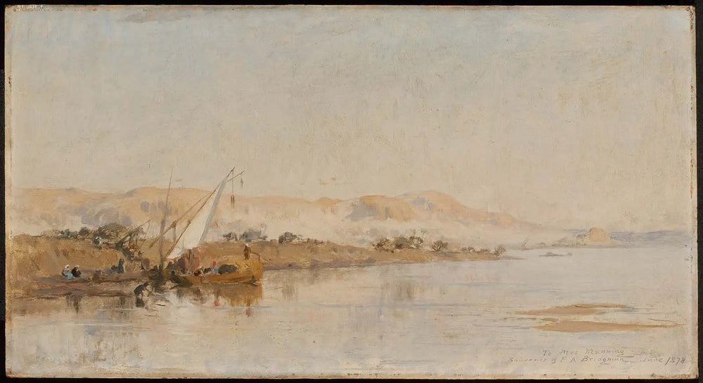 Scène sur le Nil - Frederick Arthur Bridgman - Alpha Reproduction