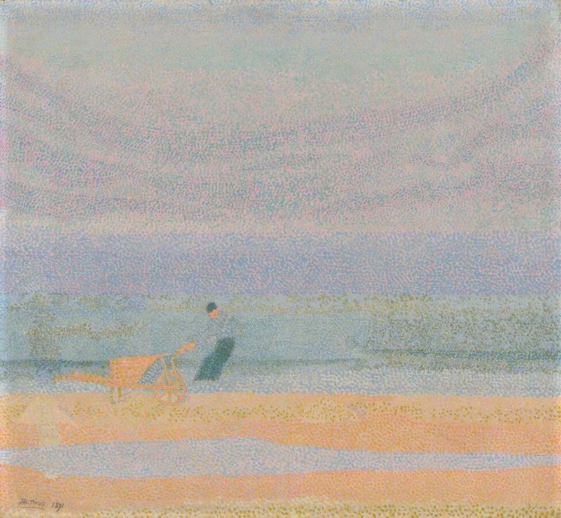 Schelpenvisser op het strand - Jan Toorop