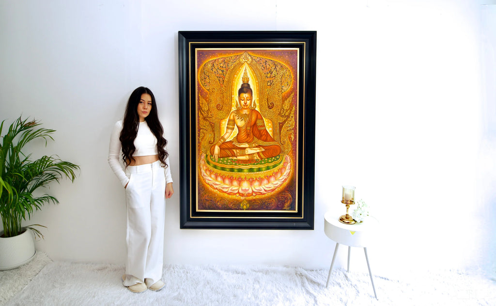 Serenity of the Buddha - Siwakorn | 80 x 130 cm Reproductions de tableaux à la peinture à l’huile