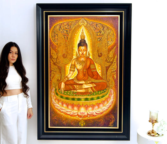 Serenity of the Buddha - Siwakorn | 80 x 130 cm Reproductions de tableaux à la peinture à l’huile