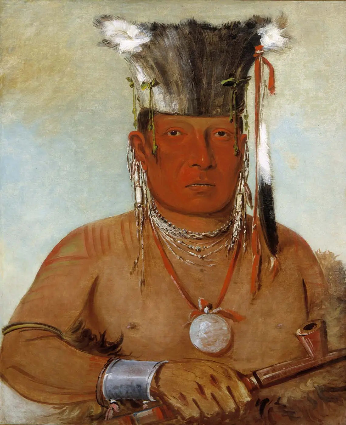Sháw-da-mon-nee le voilà un brave - George Catlin - Alpha Reproduction