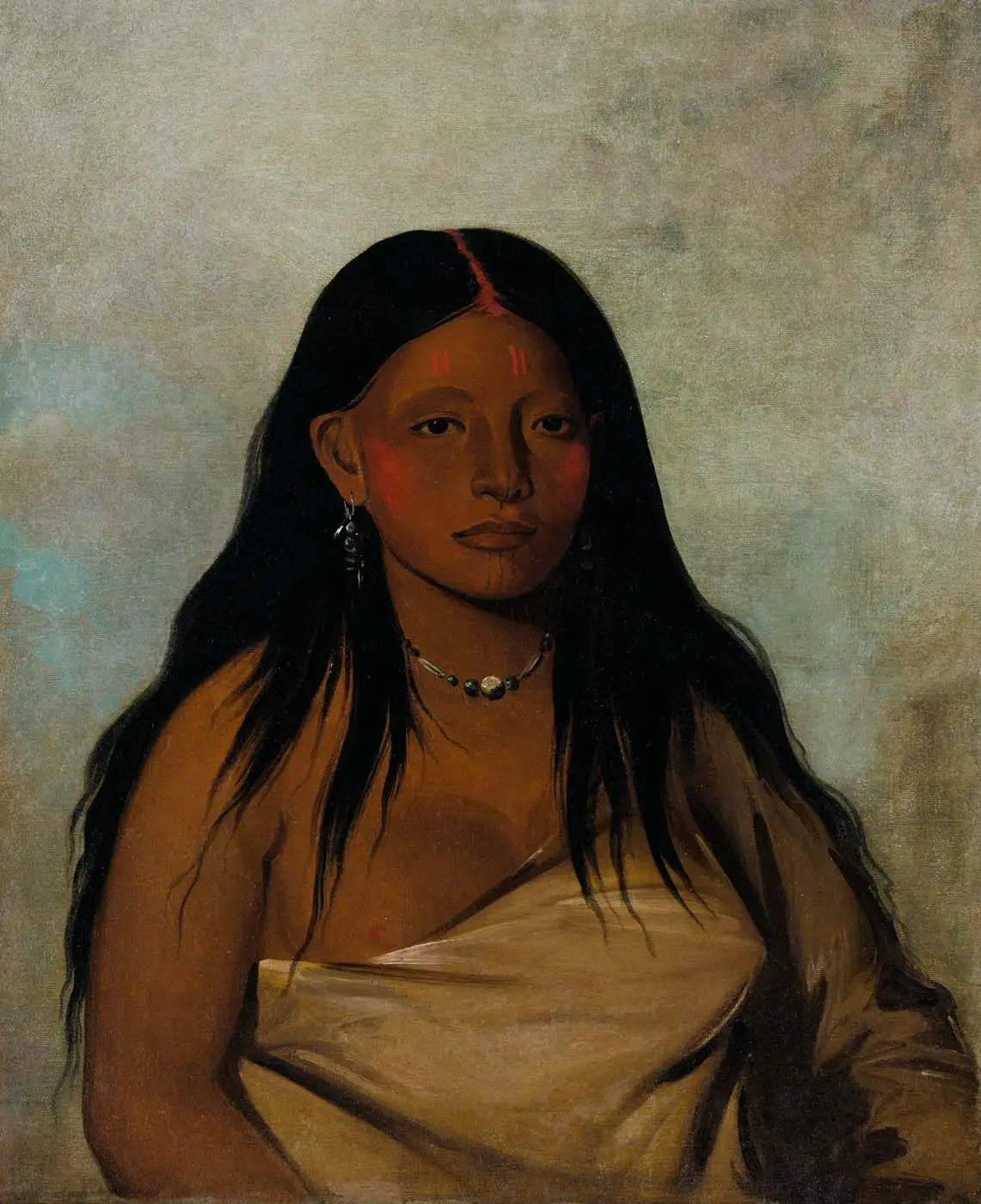 She-de-ah Wild Sage une femme Wichita - George Catlin - Alpha Reproduction