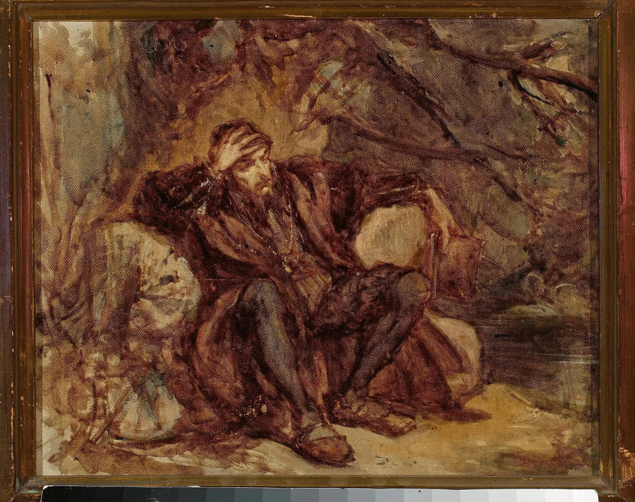 سيجيزموند أوغسطس في حديقة فيلنيوس، رسم تخطيطي - يان ماتيجكو