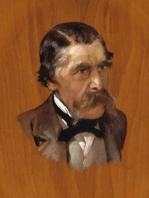 Sir Henry Thompson, baronnet (1820–1904) - Lawrence Alma-Tadema image 1 copie peinte à la main à l’huile
