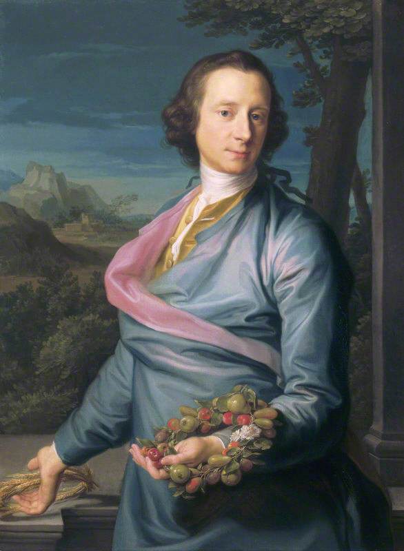 السير ماثيو فيثيرستونهو، البارون الأول، نائب (1714-1774) مع تيجان من الفواكه والذرة - بومبيو باتوني