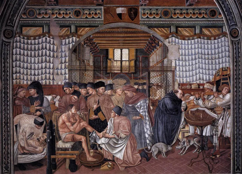 العناية بالمرضى - Domenico di Bartolo