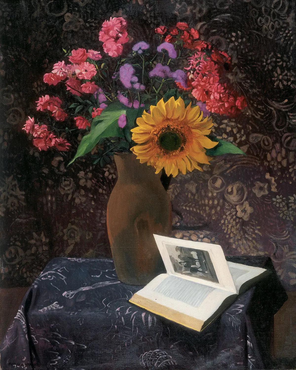 Soleil et roses cramoisies - Félix Vallotton - Alpha Reproduction