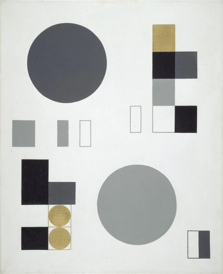 Composition à cercles, petits cercles et rectangles - Sophie Taeuber-Arp