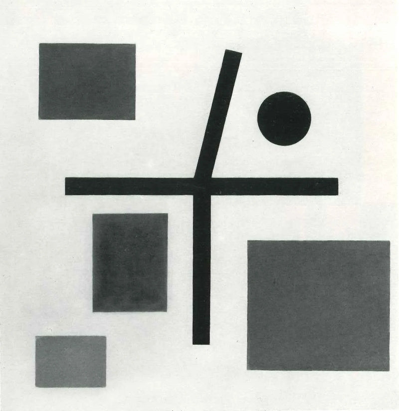 Composition croix brisée - Sophie Taeuber-Arp