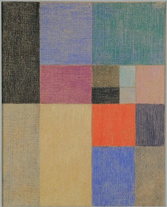 Composition verticale-horizontale (1916, version 3), peinture de Sophie Taeuber-Arp